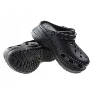 [크록스](하남점)[여성용] 베이 클로그 206302-001 크록스 샌들 슬리퍼 지비츠 데일리 플랫폼 블랙