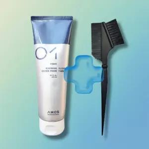 아모스 쉽고 간편한 초스피드 남자 다운펌 250ml+ 염색빗1 중화없이 바로샴푸