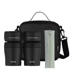 [텀스] 4P 보온도시락+슬림 수저세트