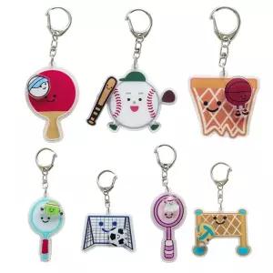 운동 스포츠 키링 탁구 테니-스 야구 축구 배드민턴 농구 배구공 셔틀콕 동호회 선물 열쇠고리 키홀더/장식