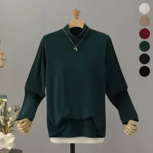 [모노시크] 베루즈 기모 베이직 반폴라 티셔츠_MNTG450