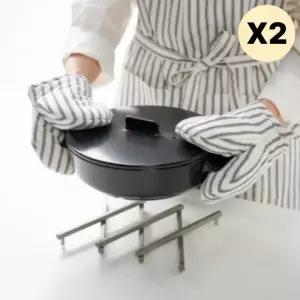 JAJU 자주 미니 주방장갑 코튼 냄비 오븐 2개입X2