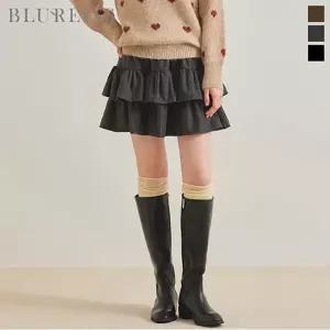 [블루레이스] 윈터 티어드 미니 스커트_B5W1SK8111