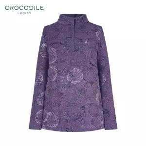 [20%쿠폰+카카오페이7%][크로커다일 레이디] 여성 기하학패턴 반오픈 티셔츠_CLCWTS202