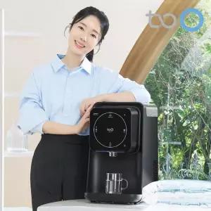 풀무원투오 미니 워터 디스펜서 무타공 냉온수 정수기 스모키블랙 PWD-100SB 워터팩