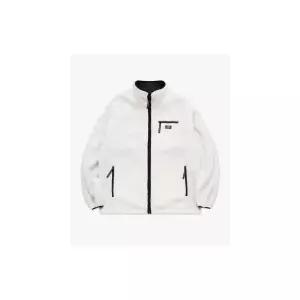 LMC ITALIC FLEECE REVERSIBLE JACKET ivory