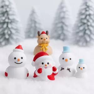 TLB 크리스마스 미니 피규어 5종세트 눈사람 산타 사슴 데코