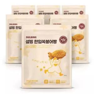 설빙 한입속 붕어빵 슈크림맛 375g 6개 간식 홈파티용