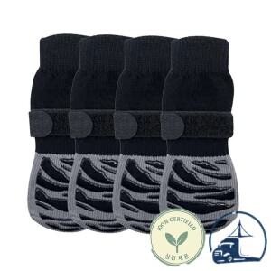 미끄럼 방지 강아지 양말 나무 바닥용 그립 포함 핥기 두꺼운 부츠 소형 대형견용