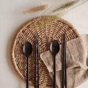 [놋담](강남점)옻칠 나무수저 2인세트