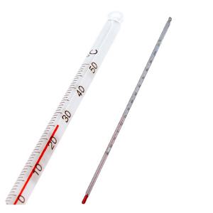 유일 알콜 온도계 유리막대 -30~110℃ 한란계 30cm