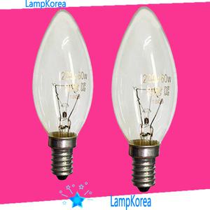 백열 촛대구 소형전구 샹들리에전구 220V 40W 60W E14 E17 E26