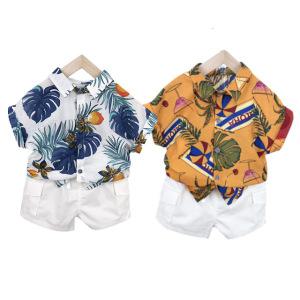 하와이안 반팔 셔츠 11호-19호 아동 남아 여아 어린이 비치룩 여행 여름 썸머 하와이 바캉스 남방