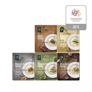 [청정원]청정원 스프 5종 (크림/야채/쇠고기/마늘/양송이) 택 12개 골라담기