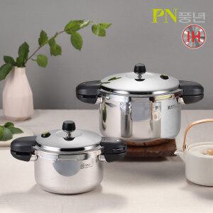 PN풍년 하이클래드 뉴 파이브IH 압력솥 4인용/6인용/8인용/10인용 통5중 열효율/뉴엣지핸들 인덕션
