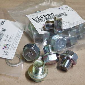 현대모비스 순정 플러그 오일 드레인 엔진 오일팬 코크 짧은 볼트 17mm 2151221010 27001