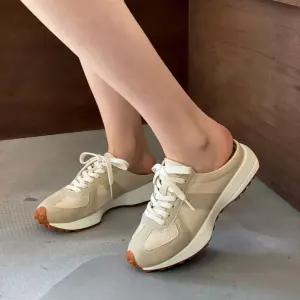 밀로바니 / 밀로바니 스웨이드 키높이 스니커즈 뮬 블로퍼 4cm