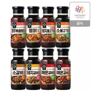 청정원 고기양념500g(갈비/불고기/찜닭) 8종 택 3개 골라담기