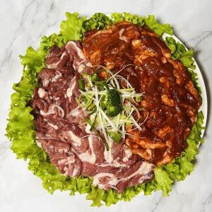 1+1 국내산 오리고기 생오리 로스 양념 주물럭 냉장 500gX2 총1kg