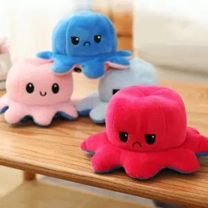 미니 문어 감정 표현 인형 봉제 소품 장식품 컬러