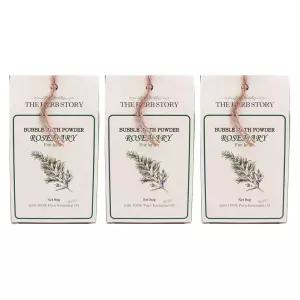 [유통기한 임박] 더허브스토리 버블바스 파우더, 로즈마리, 80g, 3개