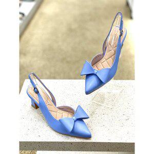 [파주점][미소페][미소페] 여성 리본 포인티드토 슬링백 712412005 6cm [3color]