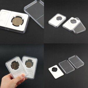 희귀 동전 수집 보관 투명 양면 케이스 전시 코인 기념 주화 상평통보 엽전 수납함 앨범 홀더