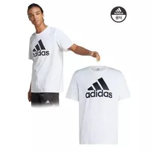 [하프클럽/아디다스]아디다스 남녀공용 싱글저지 자이언트 로고 반팔티셔츠-IC9349