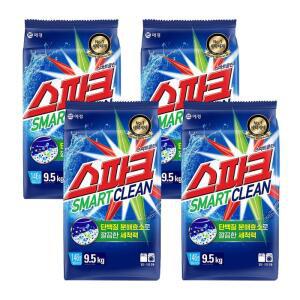 [스파크] 스파크 스마트클린 9.5kg x 4개 찬물 세탁 세제