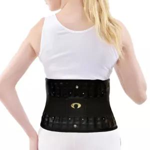 GC녹십자MS 허리견인기 복대 보호대 공기주입식 디스크잭W 블랙 지지대 체형교정 자세교정밴드