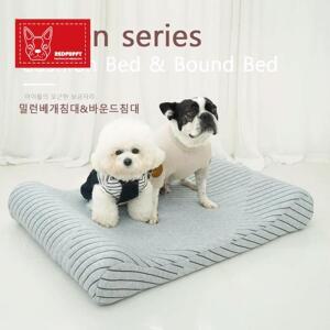 우리강쥐 쿨쿨베개 방석 L A91630 강아지쿠션 강아지집