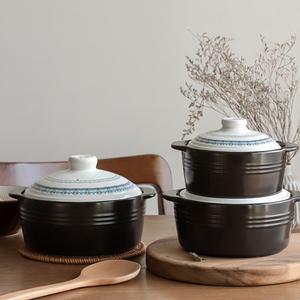 뚜껑있는뚝배기 가정용뚝배기 해장파스타 해장용그릇 내열냄비