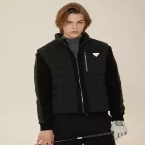 헤지스 골프 24FW [가격인하]블랙 남성 3in1 구스다운 패딩 점퍼 HUJU4D751BK