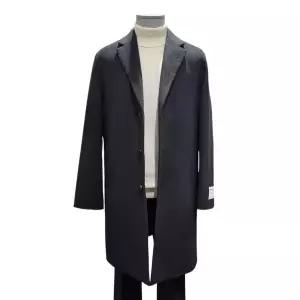 [롯데백화점]킨록 킨록 캐시미어혼방 블랙 구스다운내피 싱글 롱 코트 [ LLO1454O LC ]