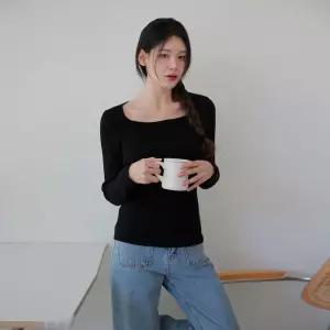 [르포엠]모리안 스퀘어넥 골지니트 4종세트