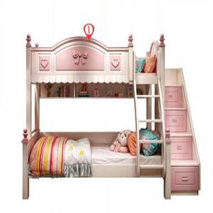 공주이층침대 2층 미끄럼틀 계단형 학생 수납형 계단 세트 사다리 벙커침대 이단