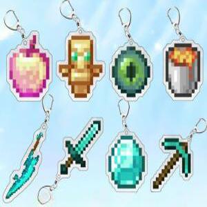 마인크래프트 불사의 토템 키링 열쇠고리