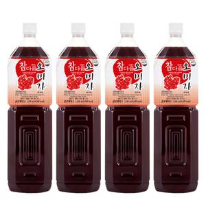 참다음 오미자 농축액 엑기스 청 음료 베이스 1.5L 4개