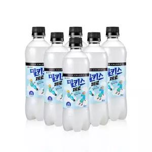 롯데칠성 밀키스제로 500ml PET 6개 탄산 음료 페트