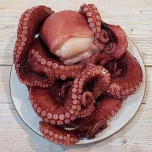 삶은 대왕 자숙문어 1미 1kg내외 (원물1.5kg문어) 숙회 냉동 수입산