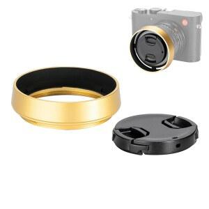 라이카 3분기 43 /Q3 /Q2 /QQ 카메라용 JJC 메탈 렌즈 후드 쉐이드, 라운드 Q를 49mm 센터 핀치 스냅온 캡으로 대체, 비네팅 없음