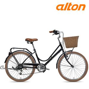 2025 알톤 클래식 2407 여성용 바구니 자전거 24인치 7단 완조립