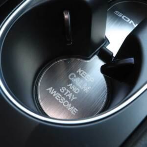 쏘나타디엣지 컵홀더 음료 커피 수납 받침 패드 플레이츠 커버 파츠 자동차 인테리어 용품