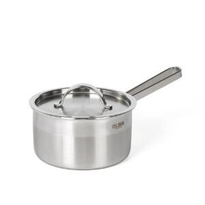 올비아 통5중 스텐304 편수냄비 14cm 인덕션 밀크팬 라면냄비