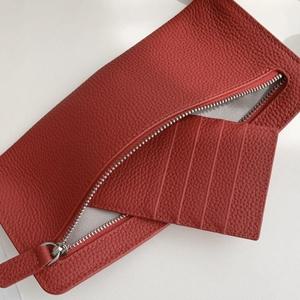 [다잇템] 여자 트립 슬림핏 평평한 카드지갑세트 레더 장지갑