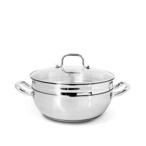 올스텐 인덕션 2단 찜냄비 24cm / 찜기 찜솥 스텐냄비