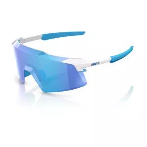 100퍼센트 에어로크래프트 매트 화이트 하이퍼 블루 미러 렌즈 백퍼센트 선글라스 고글 AB797561