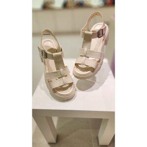 [여주점][BABARA]BABARA 바바라 소가죽 키높이 통굽 청키샌들 AAH441IV