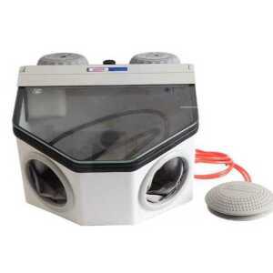 모래 샌딩기 에어 샌드블라스트 작업부스 도색 샌드