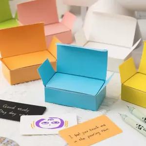 소형 암기 낱말 카드 두꺼운 영어 단어장 100매 메모지 명함지 무지 노트 메시지 필기